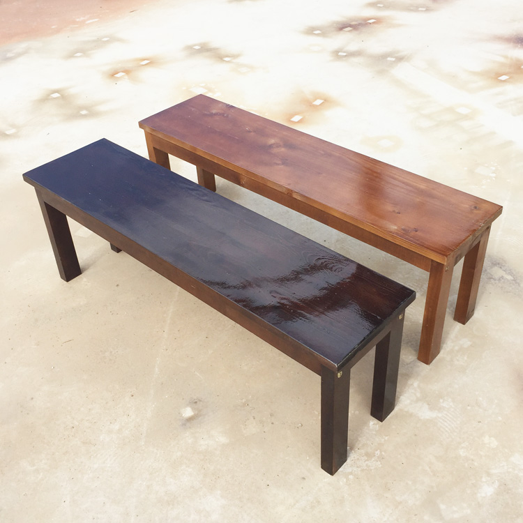 Custom-made solid wood bench courtyard bench balcony wooden stool changing shoe stool bathroom stool bed end dining stool outdoor park
