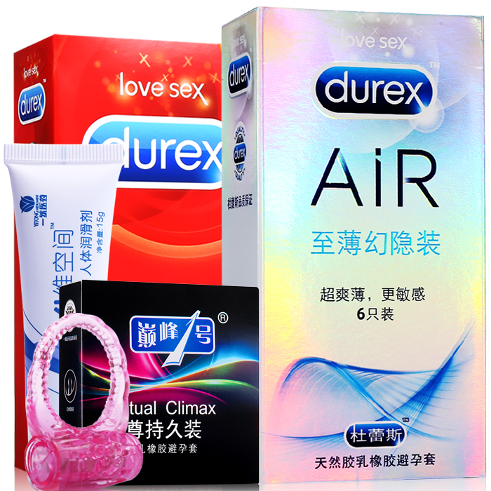 杜蕾斯air空气套6只+送9只超薄避孕套 安全套成人情趣性用品