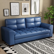 lớp đầu tiên của sofa da da phòng khách nhỏ gọn với một phông chữ hàng thẳng hiện đại trang bị đầy đủ của ba chút sofa da căn hộ nhỏ - Ghế sô pha