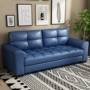 lớp đầu tiên của sofa da da phòng khách nhỏ gọn với một phông chữ hàng thẳng hiện đại trang bị đầy đủ của ba chút sofa da căn hộ nhỏ - Ghế sô pha ghế sofa góc