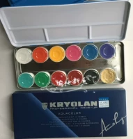 Mặt nạ Đức Kryolan-Phantom của Opera 12 màu nước gel bảng màu trang điểm màu dầu - Bộ trang điểm bộ trang điểm cao cấp