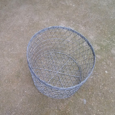Stainless Steel Storage Iron Basket Subwarehouse Weekly Transfer Box Containing Box Round Iron Cage Fruit Pendulum Selling Basket basket