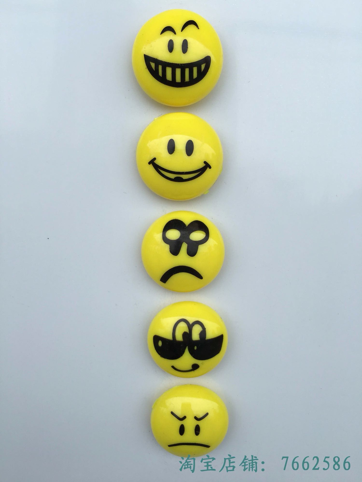 Diameter 35mm Solid suction smiling face Magnetic stud magnet Magnetic buckle Magnetic bead 5 Fit 1 Card