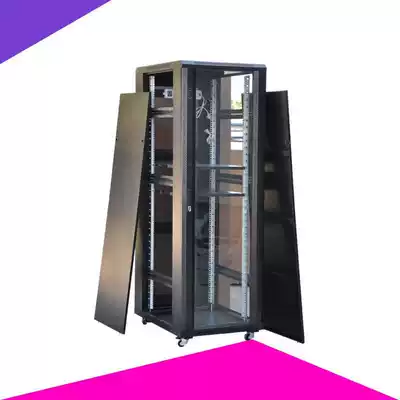 Kunming 2 0 meters thick network cabinet factory direct server 800 cabinet luxury lock 42U Black