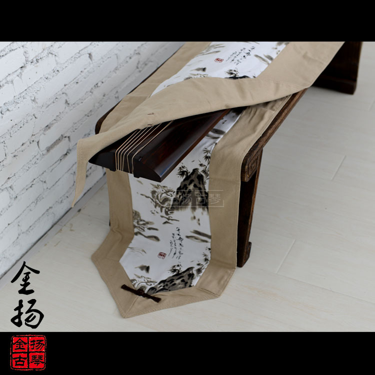 Full cotton numb guqin table flag lid cloth tatami floating window dining table cushion dust cloth tea table cushions