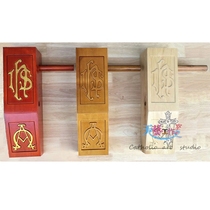 Lenten mass altar with solid wood carving Birch wooden bell log carving process Church church relics direct sales