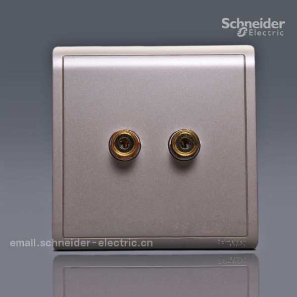 Schneider Pieno Fengshan (intoxicant gold) single-linked speakers connect to a 2-hole