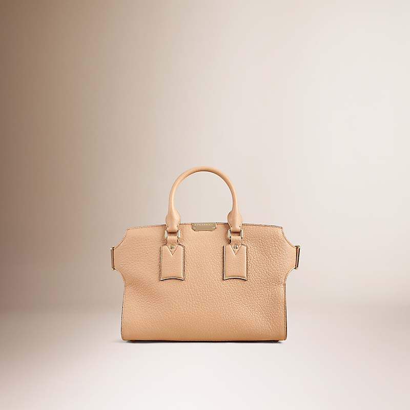 BURBERRY/博柏利中号典藏粒面皮革克丽芙顿手袋 40123211