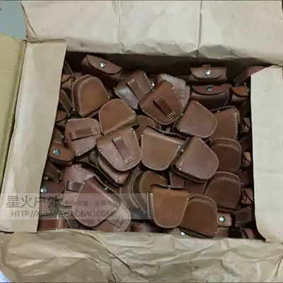 1970s cowhide goggles box handmade cowhide running bag glove bag coin purse goggles box