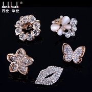 Phiên bản Hàn Quốc của rhinestone áo cổ áo kim cổ áo hoa gai ngựa kim nhỏ trâm Nhật Bản và Hàn Quốc trâm cài khăn lụa trâm cài