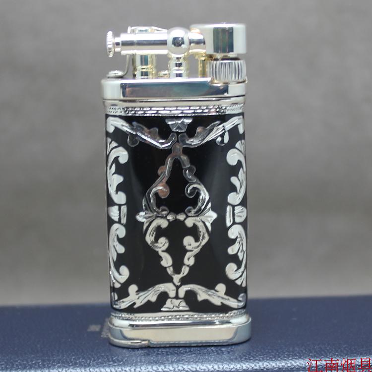 German Sillems cross 925 enamel single-sided engraving of cigarette lighter 1988S 