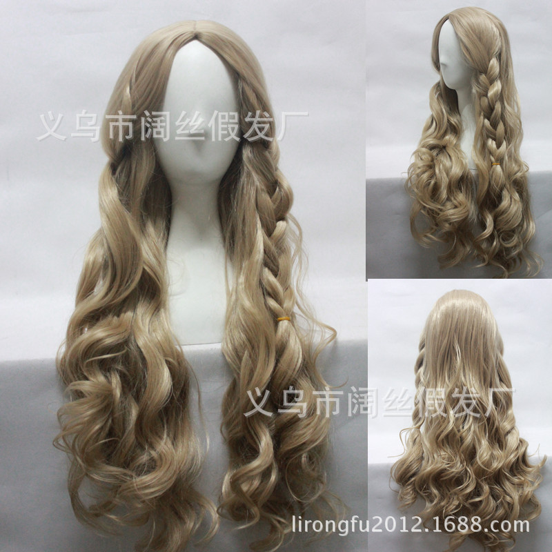 Cinderella Cinderella Long Golden Linen Hair Long Curly Hair Princess Cinderella Cosplay Wig Fake Hair Cinderella Cinderella Long Golden Linen Hair Long Curly Hair Princess Cinderella Cosplay Wig Fake Hair