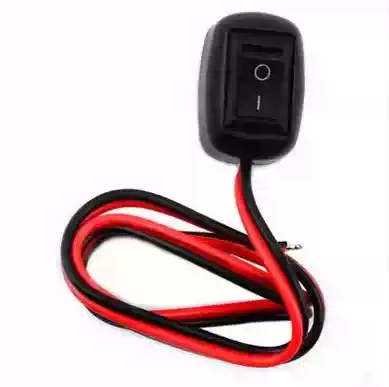 12V6A car simple switch Mini car small switch without drilling comes with double-sided tape line