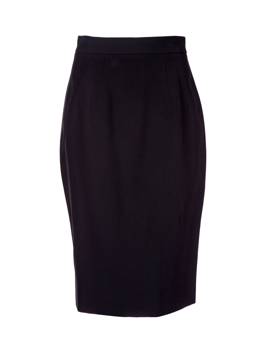 Dolce&Gabbana 黑色复古剪裁半身裙