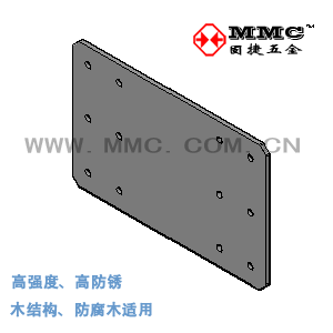 Flat connecting piece nail plate wood structure connecting piece wooden house metal accessories PL-5 MMC Xiamen gooseware