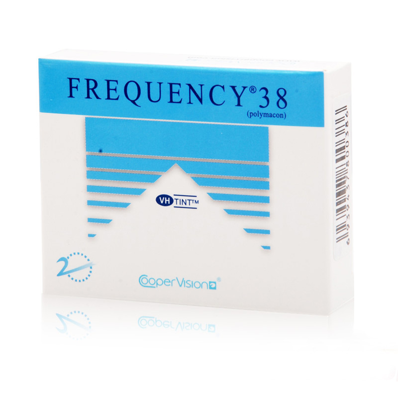 【2送镜盒】酷柏库博半年抛隐形近视眼镜2片Frequency38矫正散光