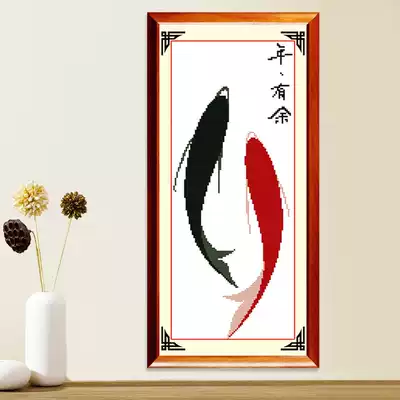Precision calico cross-stitch living room painting More than a year Cross-stitch new living room painting