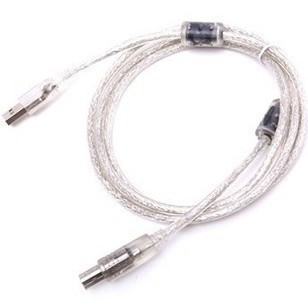 Yamazawa UK-415 USB printing cable USB2 0 data cable double magnetic ring printer cable 1 5 meters