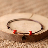 Qinggesen gốm vòng tay nghệ thuật nhỏ tươi ban đầu gốm thủ công đồ trang sức ban đầu retro gió quà tặng vòng tay ngọc trai
