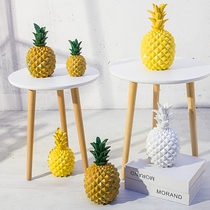 Nordic modern simple ins wind creative pineapple pineapple living room Dining room Home wine cabinet decoration decoration props