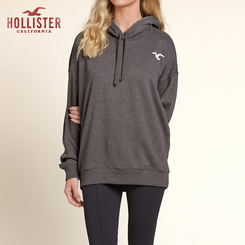 Hollister 松垮标识帽衫卫衣 女 93393
