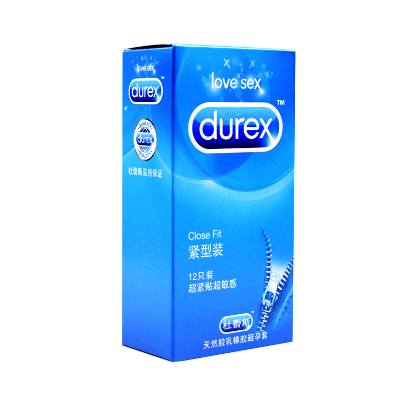 杜蕾斯避孕套 紧型12只装 超紧贴超敏感 安全套成人用品