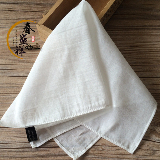 Super soft quality handkerchief silk cotton handkerchief hand-painted silk cotton face towel oversized thin cotton