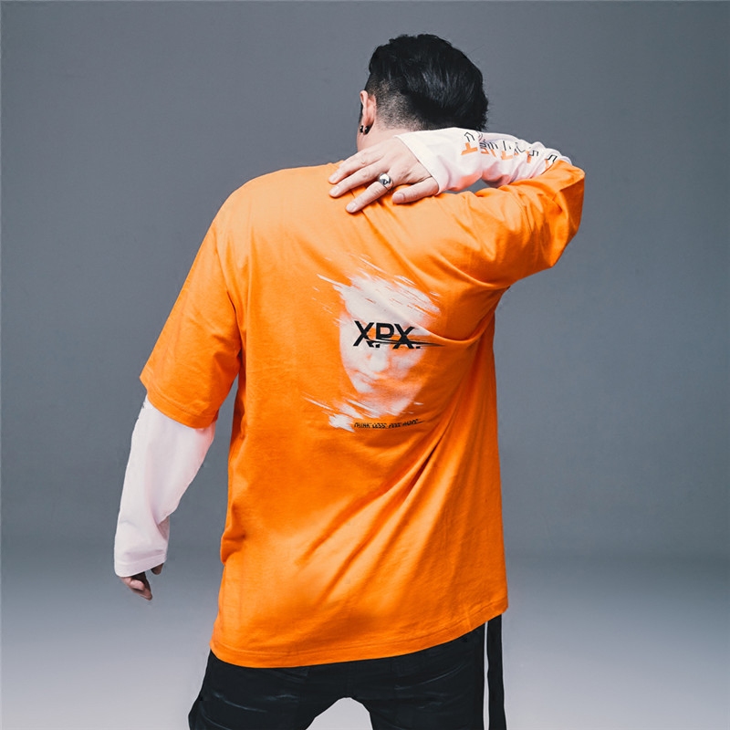XPX 周柏豪 “THINK LESS FEEL MORE” 注重感觉背部印花飘带T恤