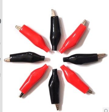 Large alligator clip power connection clip red and black test clip Power clip red and black 1 to 0 6 yuan