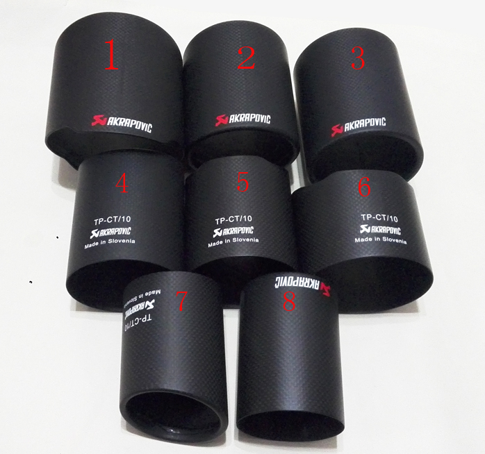 Scorpio AK carbon fiber tail nozzle Mercedes-Benz BMW Audi Golf carbon fiber exhaust pipe universal tail nozzle tail throat