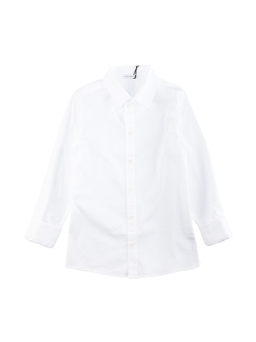Dolce&Gabbana 白色简约八角领衬衫