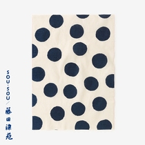 Spot Japanese made Kyoto (SOUSOU)× Fujita Dye Yuan blue dye short hand wipe a variety of options