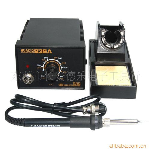 Huaguang 936A welding table antistatic thermostatic electric iron 60W thermoregulation lead-free soldering table imported heating core