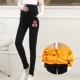 Quần bà bầu mùa đông mặc mùa thu quần mỏng cộng với quần nhung cotton 2018 mới legging mùa thu - Phụ nữ mang thai quần / quần bụng