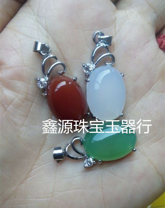 Exquisite fashion Agate pendant pendant Women's necklace pendant inlaid jewelry accessories multi-color