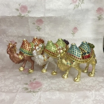 Xinjiang customs inlaid and drilled camel alloy handicraft pendulum feature Russian tinder first decorated box for tourist souvenirs