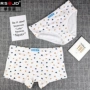 Đồ lót nữ trung tính LES đẹp trai T đồ lót nữ in đồ lót cotton bốn góc boxer tam giác quần thể thao an toàn - Giống cái quần lót nguyệt san