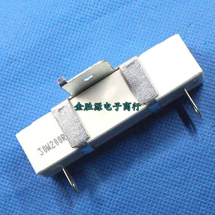 30W水泥电阻 30W200RJ 30W 200欧 200R 带支架 原装
