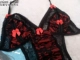 Sexy không có vòng thép kết nối đồ lót treo dây đeo cổ có thể được tiếp xúc với tâm trạng cám dỗ quần áo ngủ