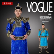 Áo choàng nam Mông Cổ Trang phục Mông Cổ Trang phục thiểu số Trang phục múa Mông Cổ Trang phục cưới Mông Cổ