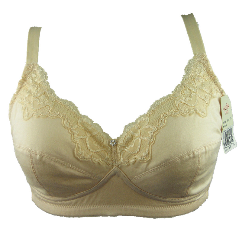 Ancient and modern counter bra mercerized cotton no steel ring sports underwear seamless female big breasts big size bra 0A308