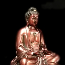 Taiwan Xiangshi pure bronze Buddha statue Sakyamuni Tathagao Buddha Medicine Buddha Three Treasures Buddha