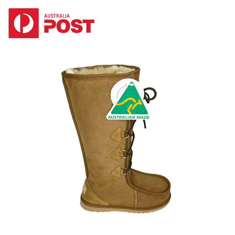 MOZZIE 羊毛羊皮系带靴  雪地靴 女款