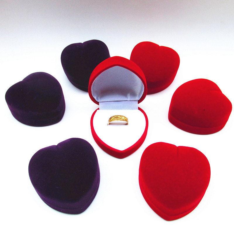 Eurostyle Upscale Suede Ring Box Princess Courting Valentine's Day Gift Jewellery First Ornament Containing Couple Pair of Withdrawal Boxes