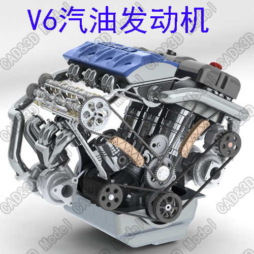 3D Drawing and Modeling of the Design of a Six-Cylinder Four-Stroke V6 Gasoline Engine 3D Drawing and Modeling of the Design of a Six-Cylinder Four-Stroke V6 Gasoline Engine