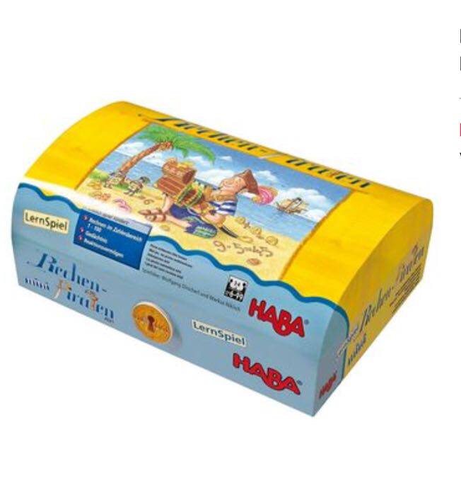 German haba4521 children's toys over 6 years old tabletop games Mini pirate numbers