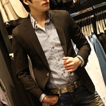 South Koreas new mens suit business collar features casual suit Korean slim small suit jacket