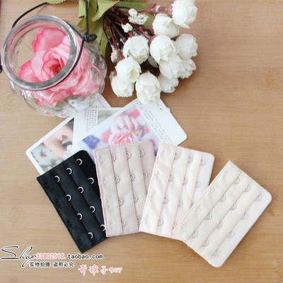 Women's underwear with extended buttons, extended four-row buttons, increased clasp, hook strap, adjustable back, bra accessories
