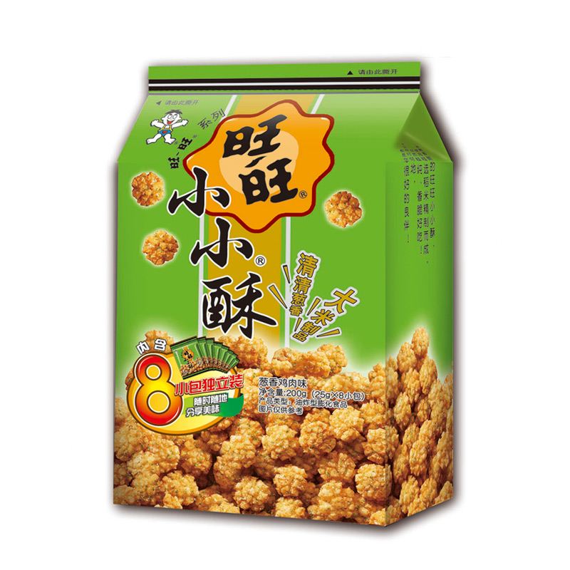【天猫超市】旺旺 小小酥 200g 香葱鸡肉味 25g*8小包 零食礼物