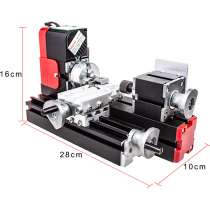 Metal multifunctional micro lathe machine] Six-in-one lathe with extra long machine base